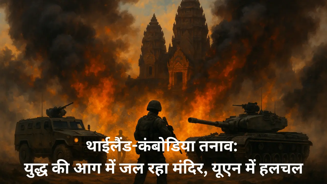 थाईलैंड-कंबोडिया तनाव युद्ध की आग में जल रहा मंदिर, यूएन में हलचल